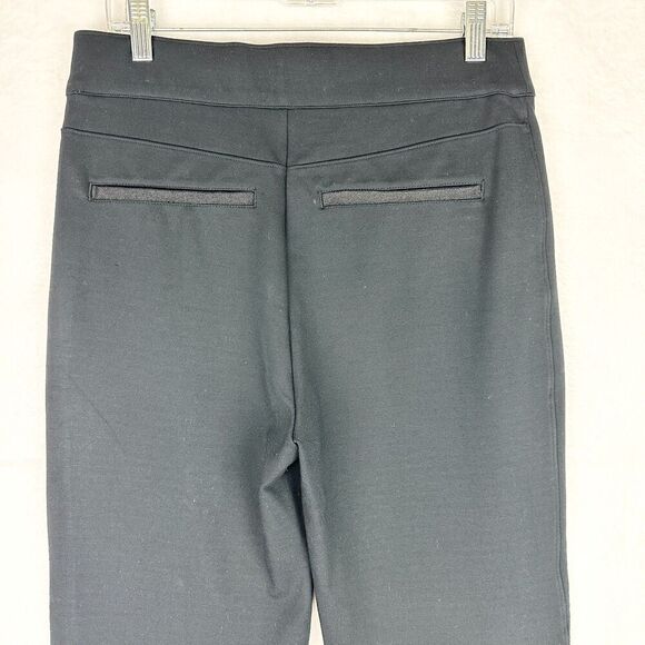 Spanx The Perfect Pant Hi Rise Flare Size Large Black Ponte Pull On Shaping - Picture 9 of 11